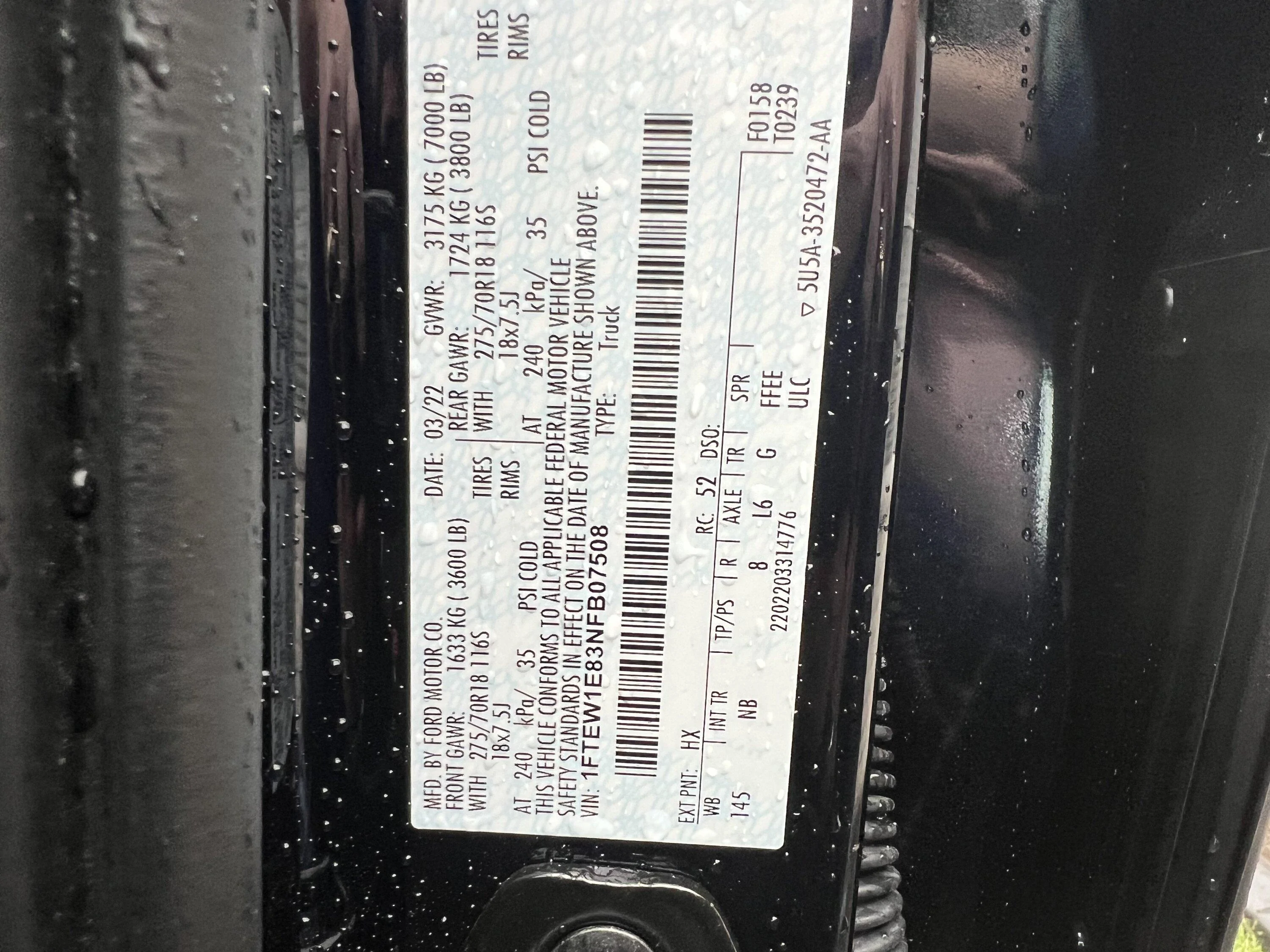 Ford F-150 Axle confusion IMG_3700