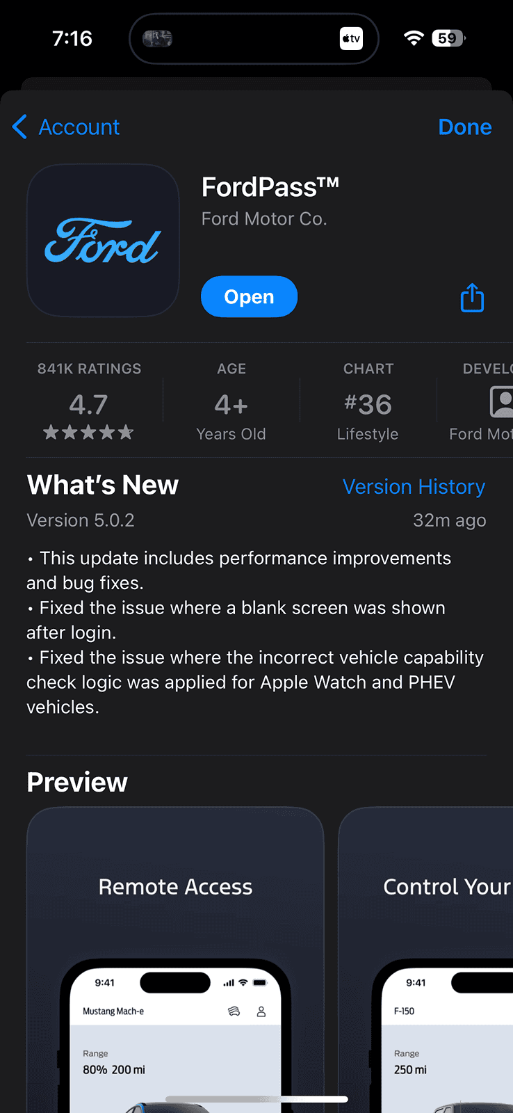 Ford F-150 Newly Designed FordPass 5.0 App®: What to Know IMG_3786