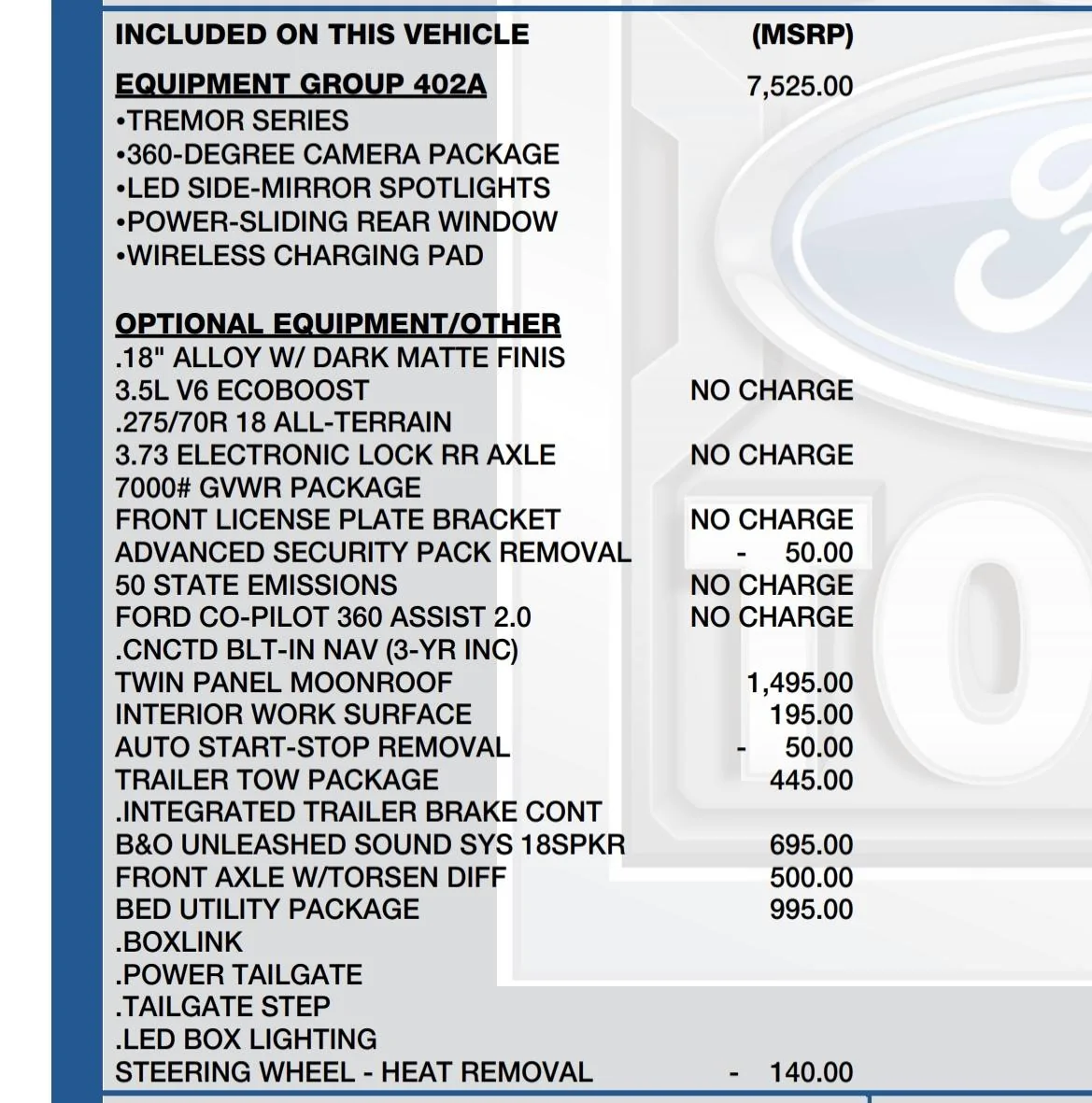 Ford F-150 2021 F150 Advanced Security Pack IMG_4057