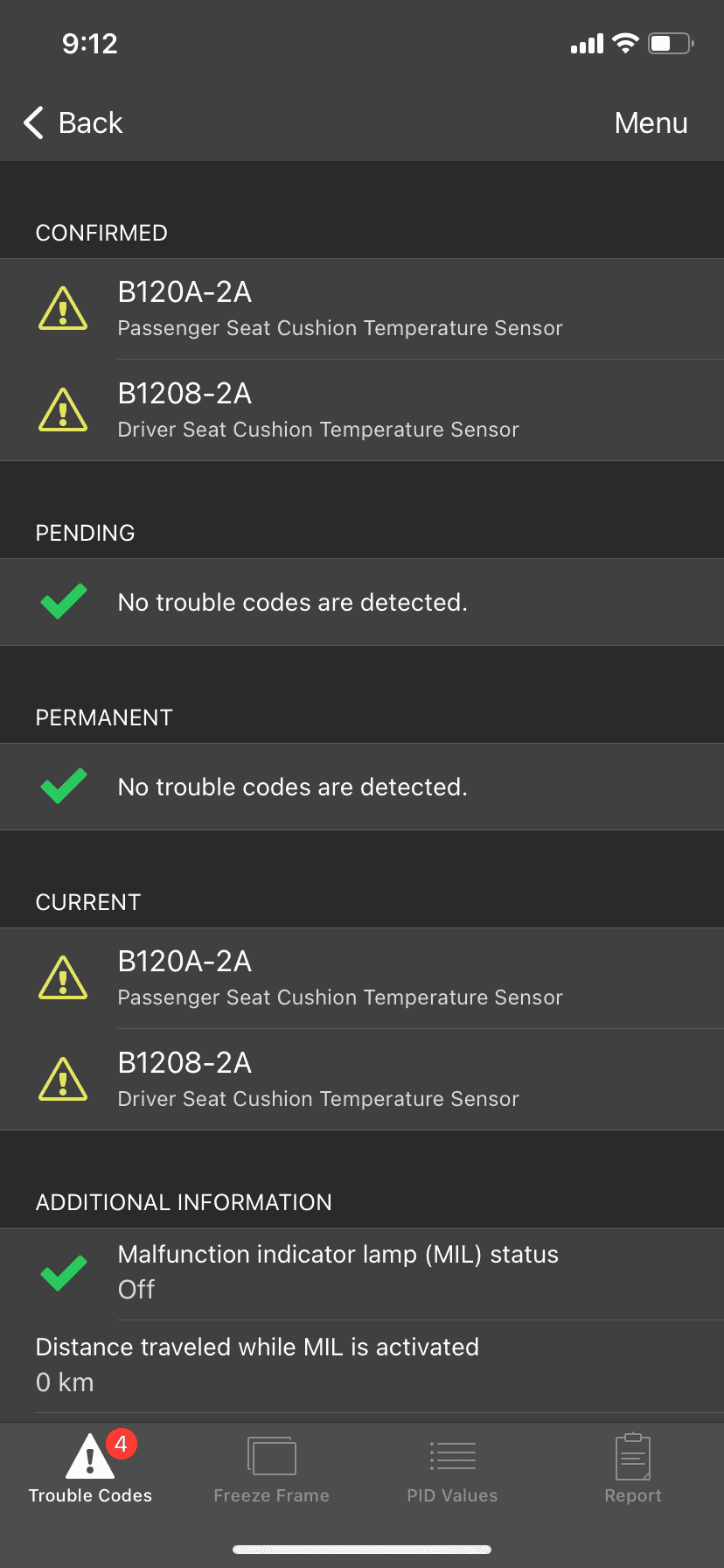 Ford F-150 Heated seats Trouble codes IMG_4092