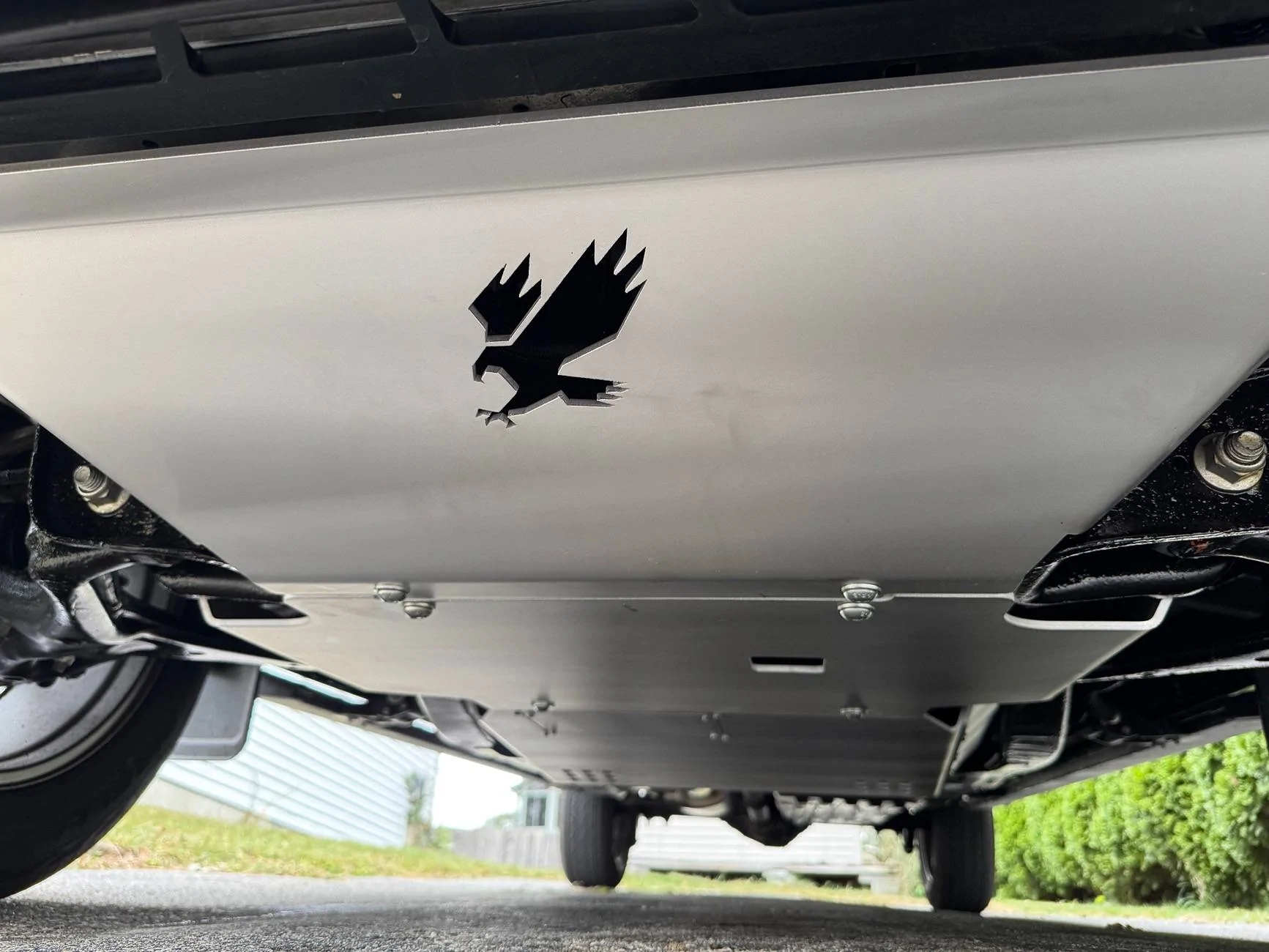 Ford F-150 Catalytic converter shield powerboost IMG_4287