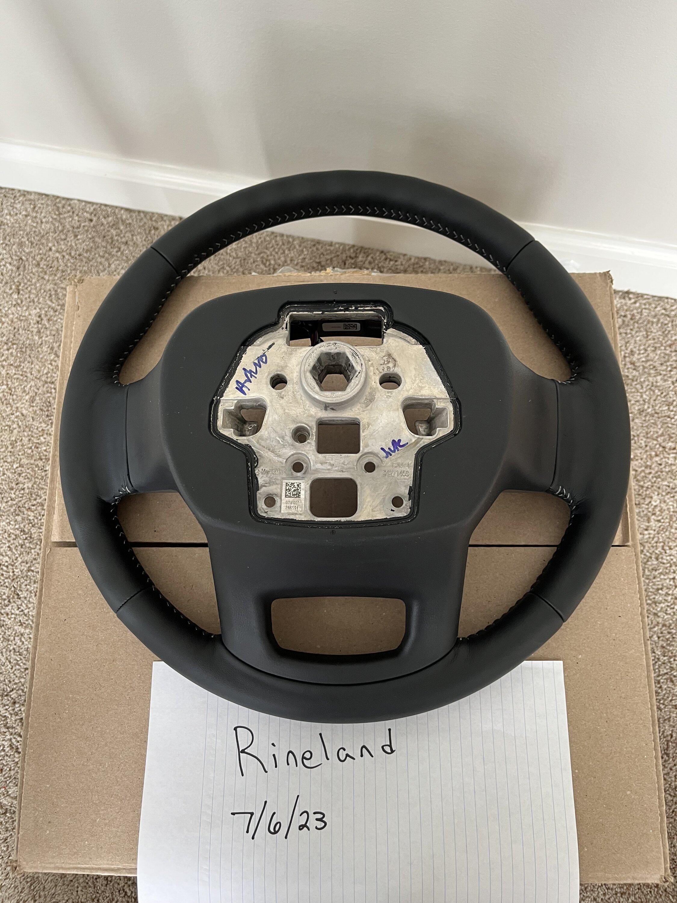 Ford F-150 Leather Wrapped Steering Wheel IMG_4298