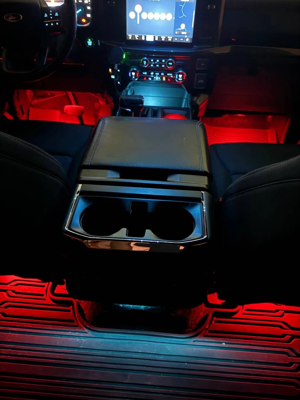 Ford F-150 XLT trucks with push button start cup holder/ambient lighting IMG_4327