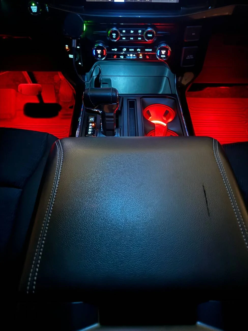 Ford F-150 XLT trucks with push button start cup holder/ambient lighting IMG_4328