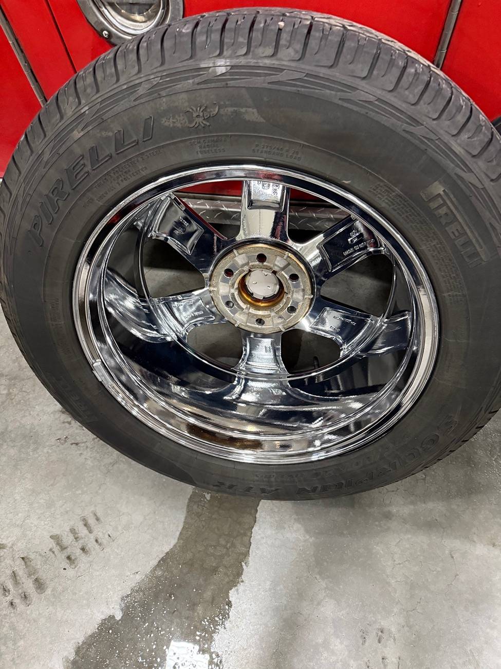 Ford F-150 20” Chrome package wheels with tires IMG_4481