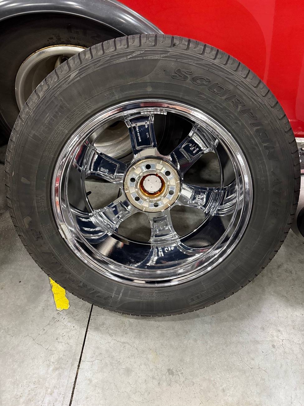 Ford F-150 20” Chrome package wheels with tires IMG_4482