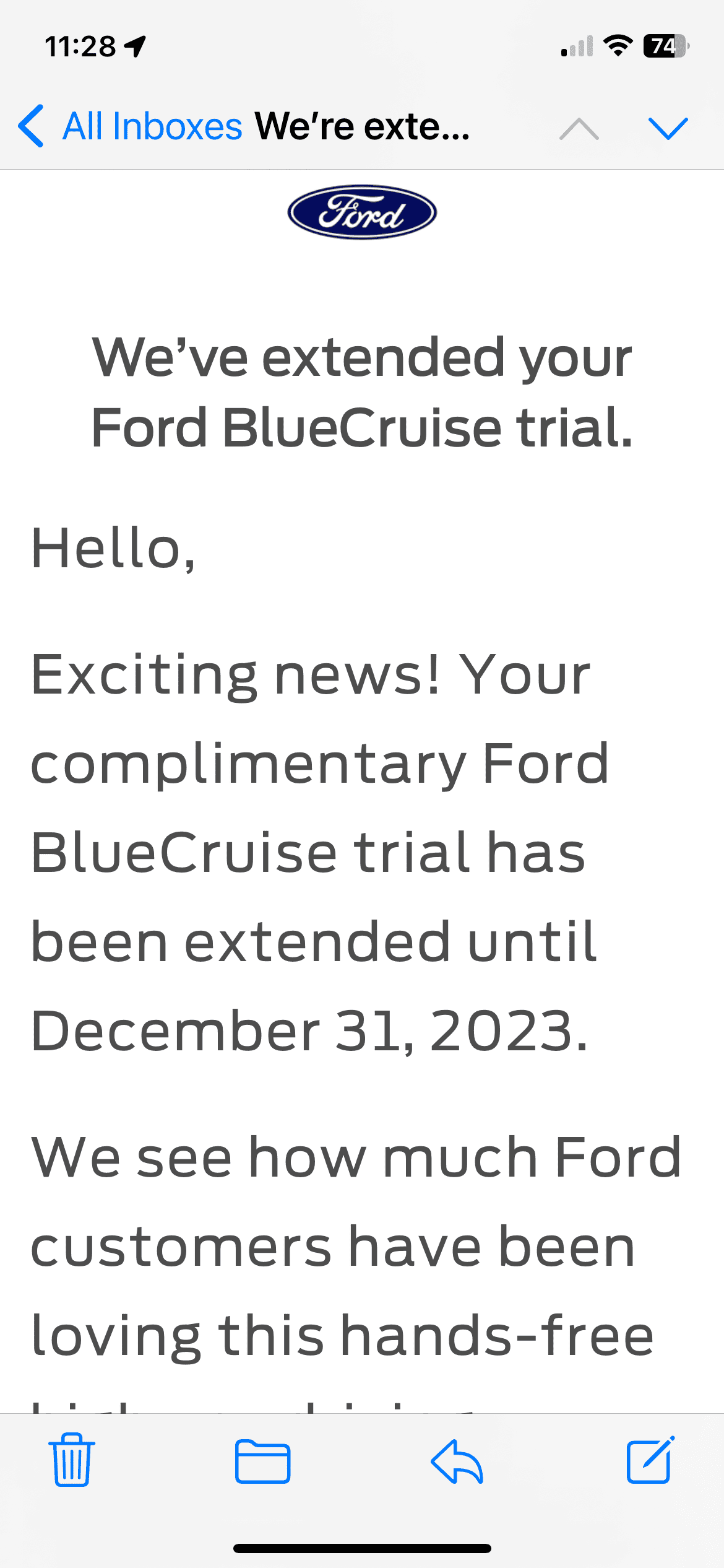 Ford F-150 BlueCruise trial extended to December 31 IMG_4552