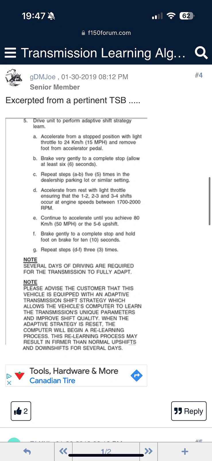 Ford F-150 Transmission ECU Adaptive Learning - Quick question? IMG_4596