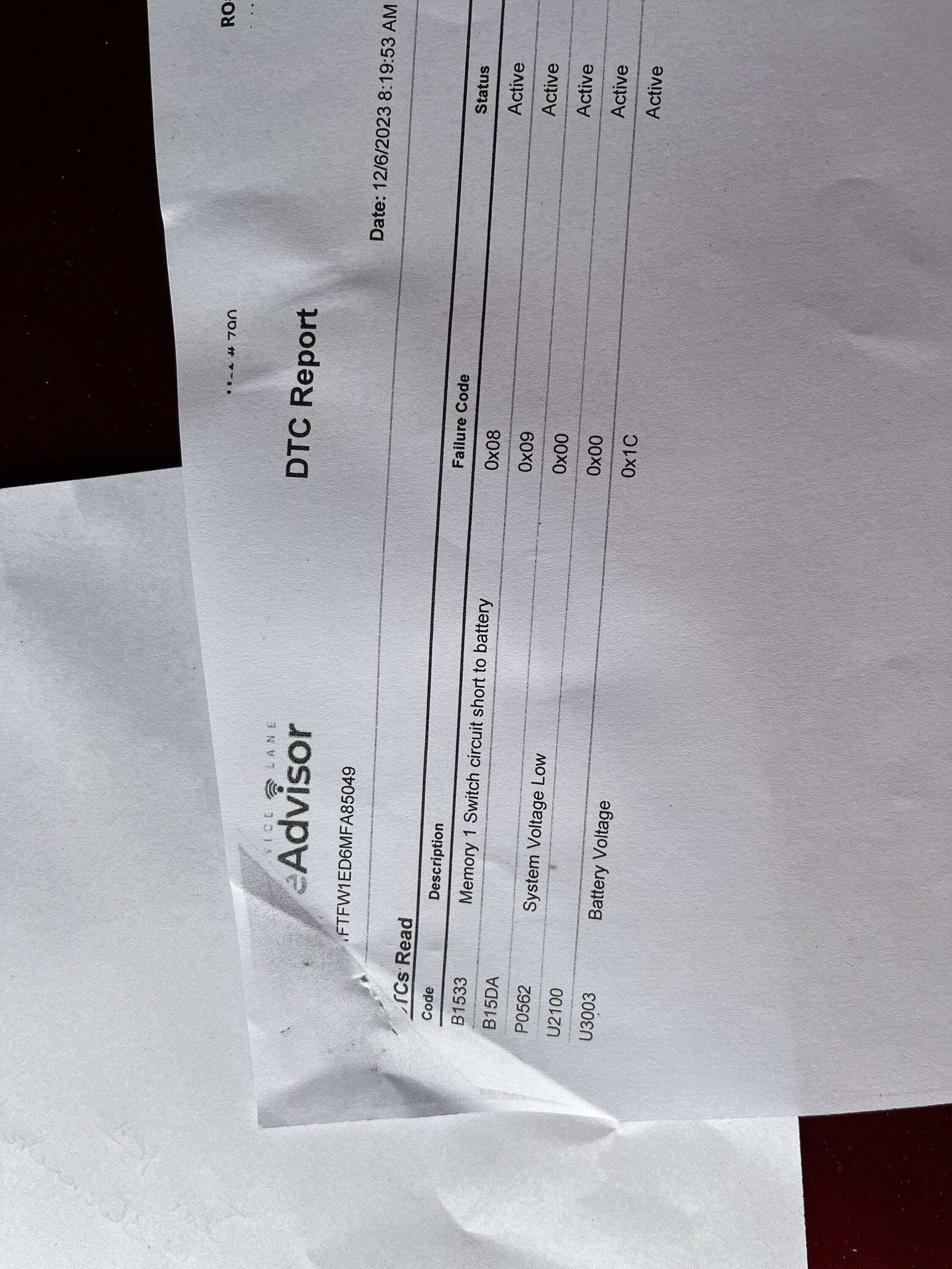 Ford F-150 On screen messages IMG_4663