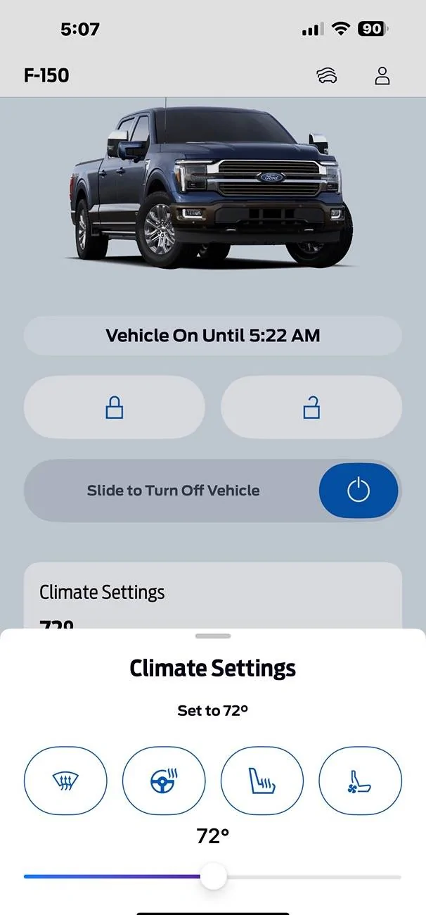 Ford F-150 Ford Pass V5.12.0 Climate Controls IMG_4713