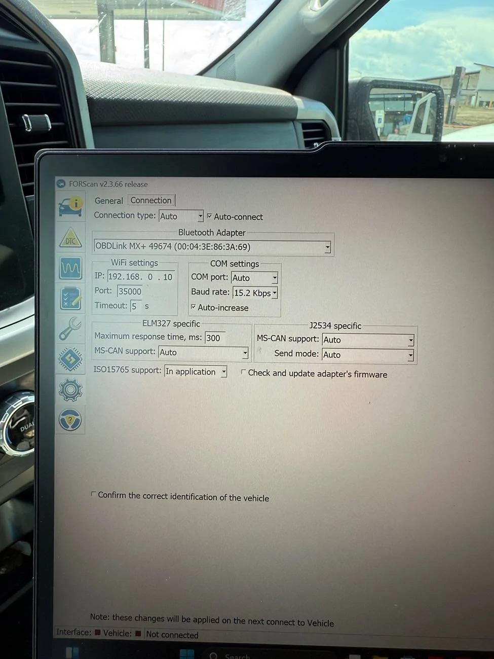Ford F-150 Forscan wont connect to OBDlink MX+ IMG_4895