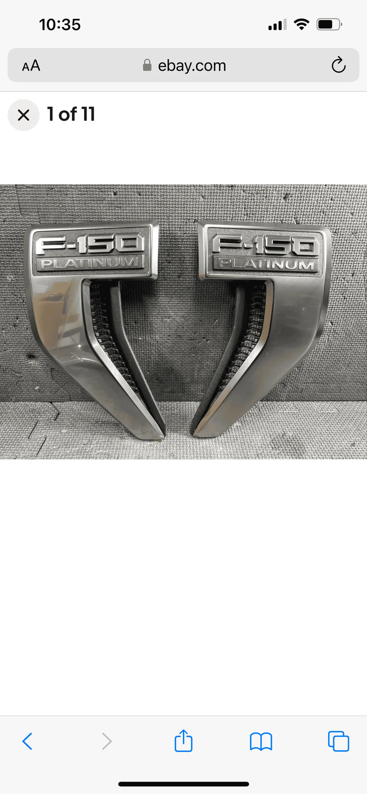 Ford F-150 2023 Platinum Emblems Chrome or Polished? IMG_4940