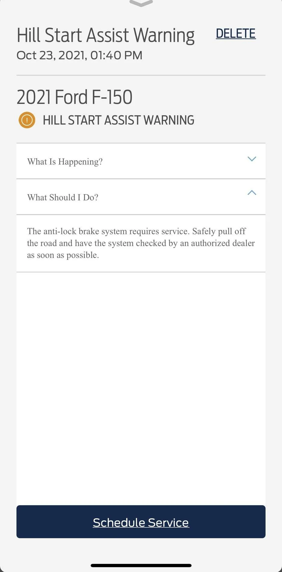 Ford F-150 2021 F150 Auto Hold function failing IMG_4974