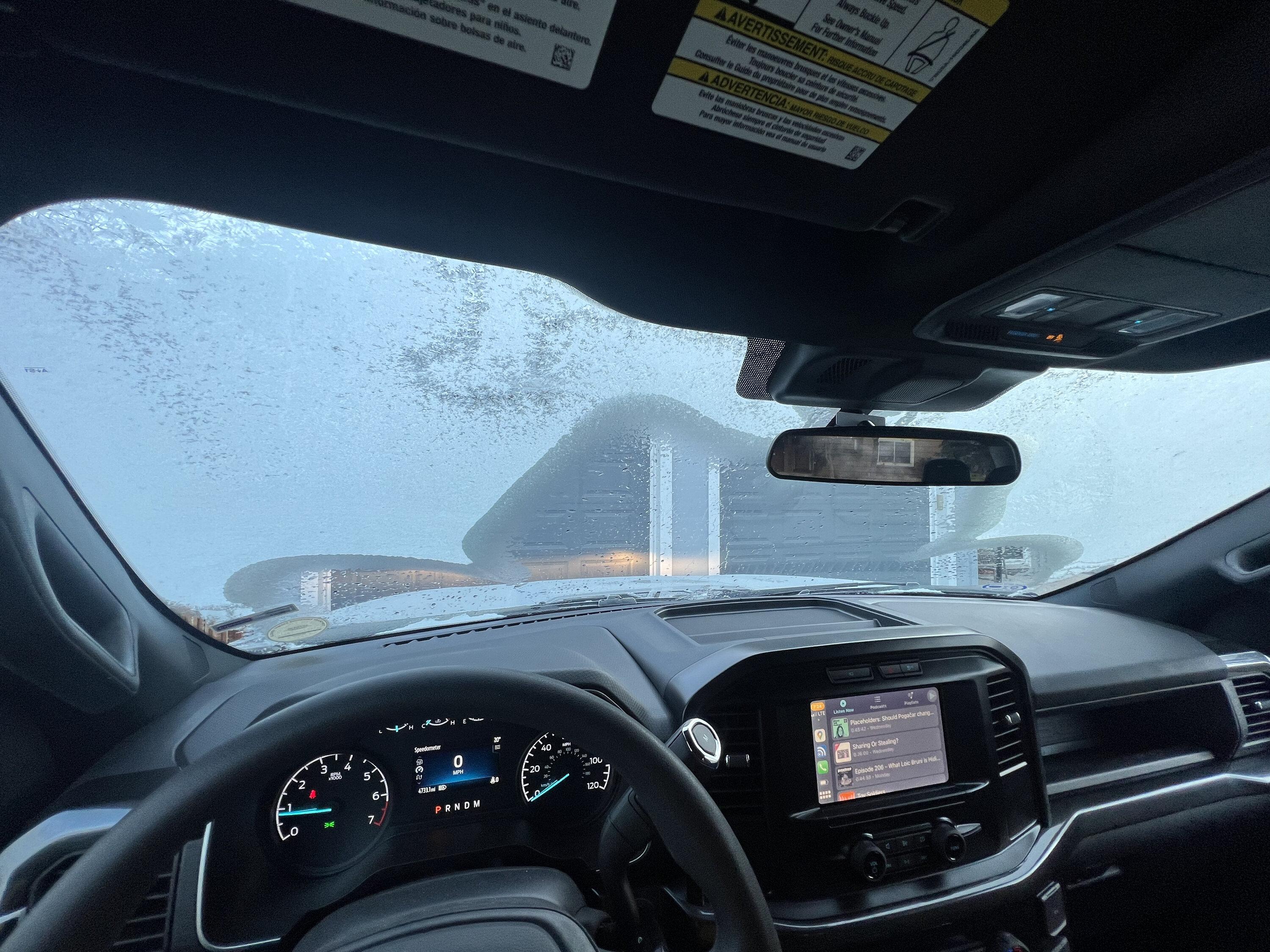 Ford F-150 Defroster not hitting driver and passenger section IMG_5048