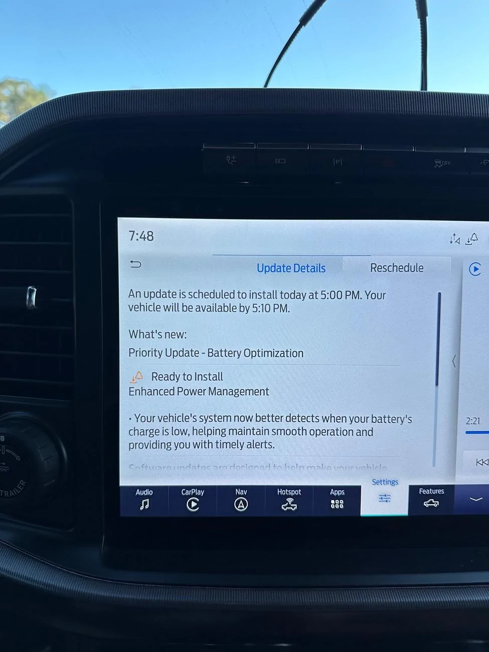 Ford F-150 Software update IMG_5331