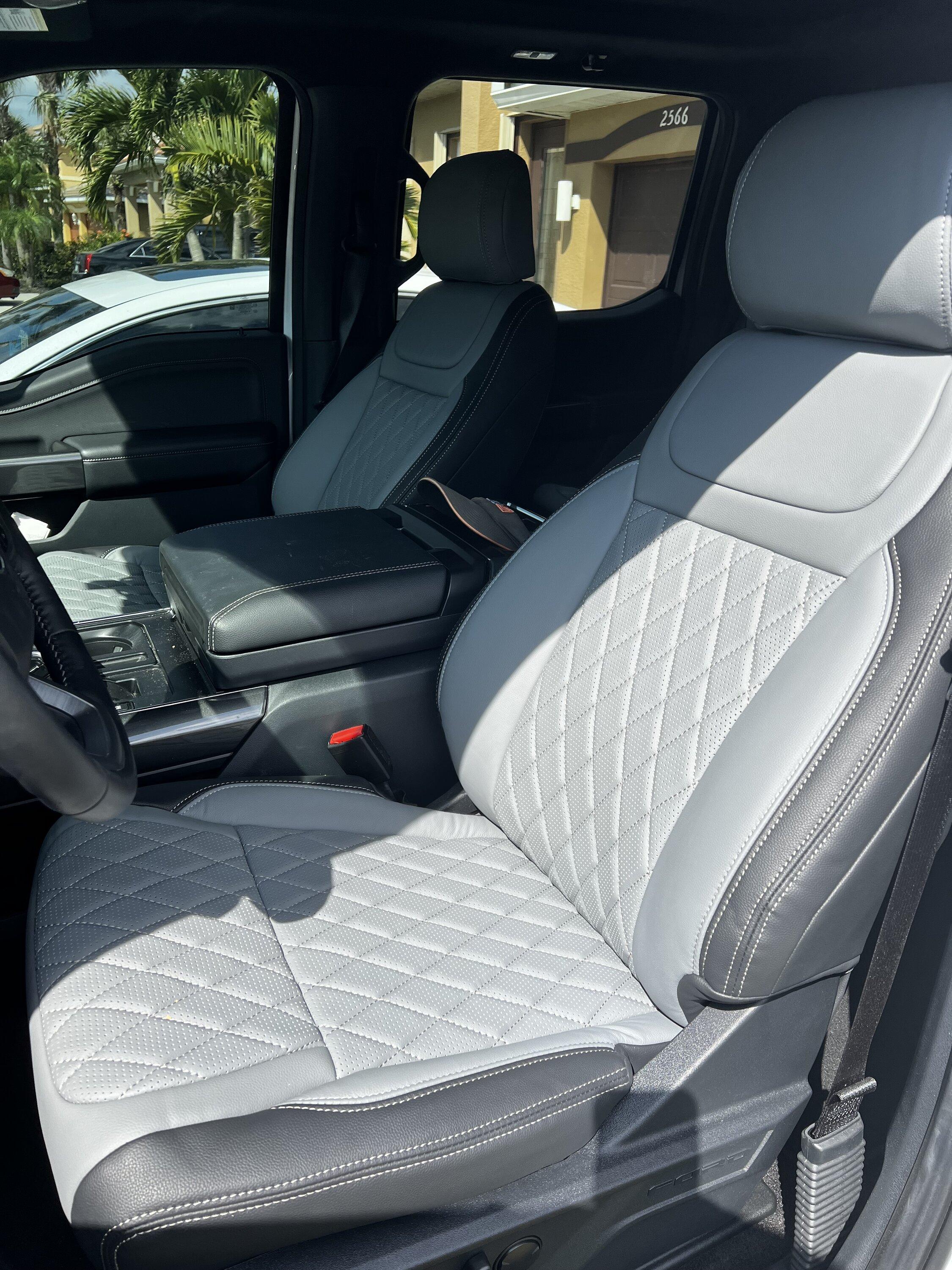 Ford F-150 Katzkin installed on XLT. Is this normal? Need your opinions on this IMG_5344