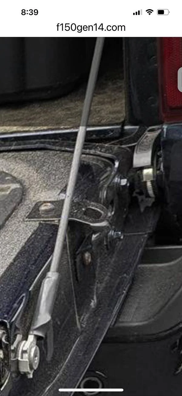 Ford F-150 Trouble with stake pocket tie down hook install IMG_5382