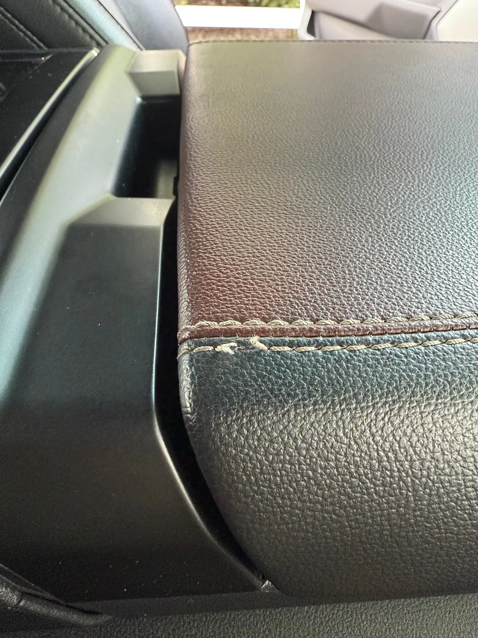 Ford F-150 Truck came back from dealer with broken interior stitching IMG_5387