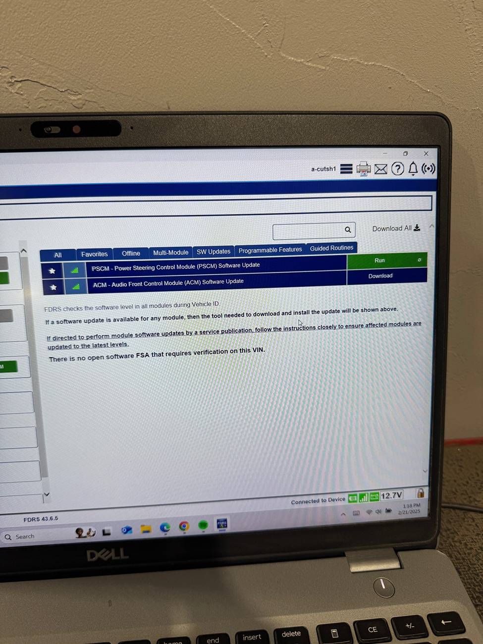 Ford F-150 ECU module programming guide using FDRS IMG_5558