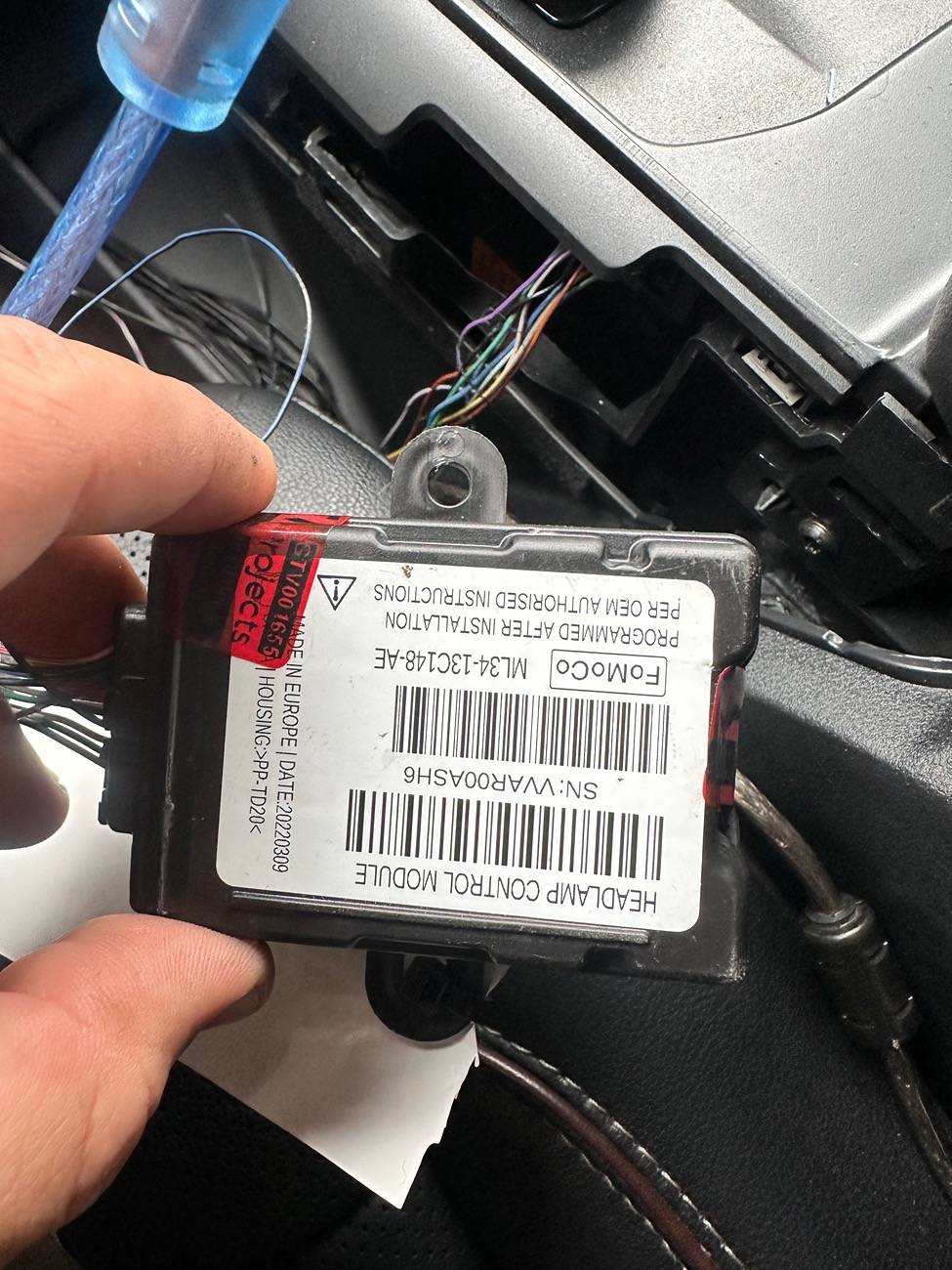 Ford F-150 F150 2024 installing LED projector headlamps IMG_5560