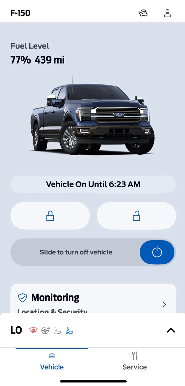 Ford F-150 FordPass app - Climate controls appeared then disappeared IMG_5572
