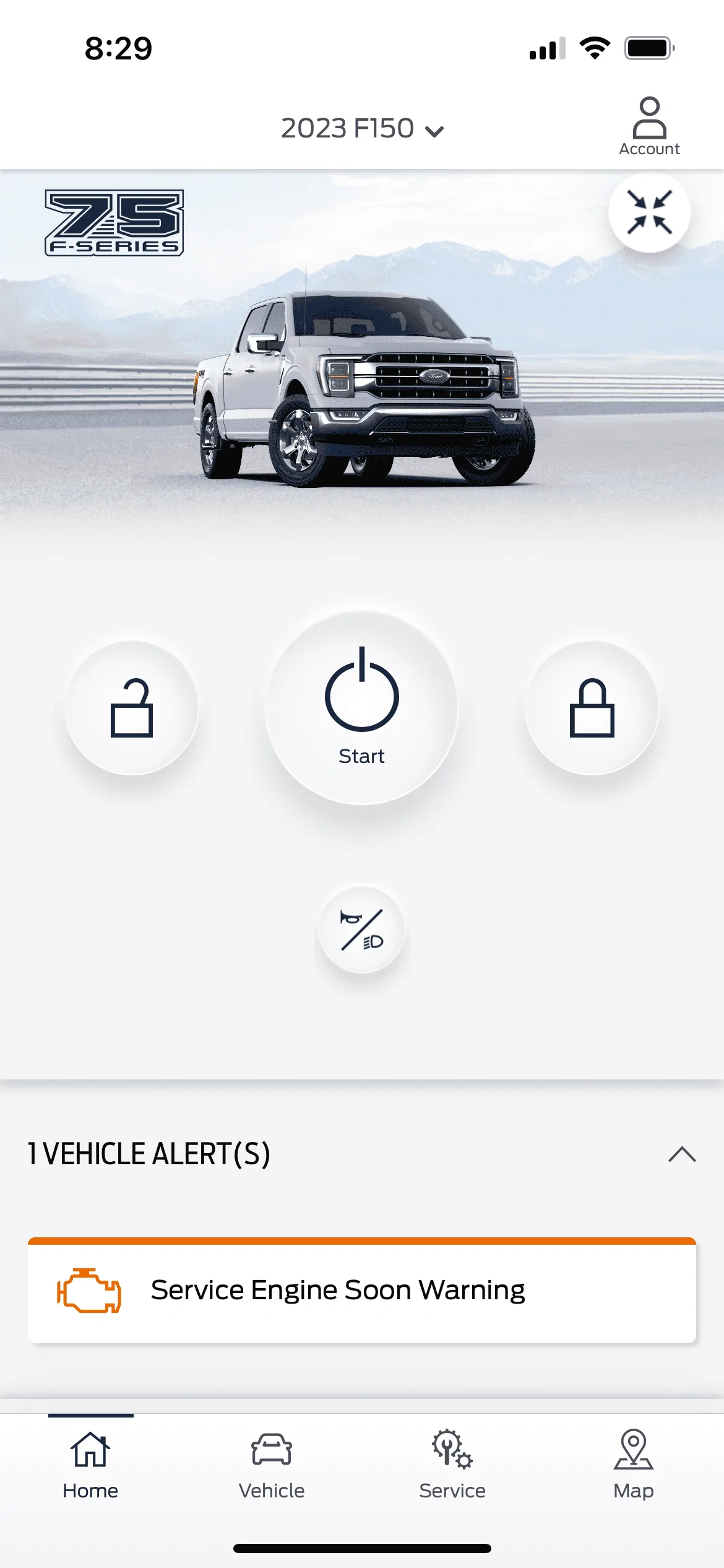 Ford F-150 Check engine light on. IMG_5666