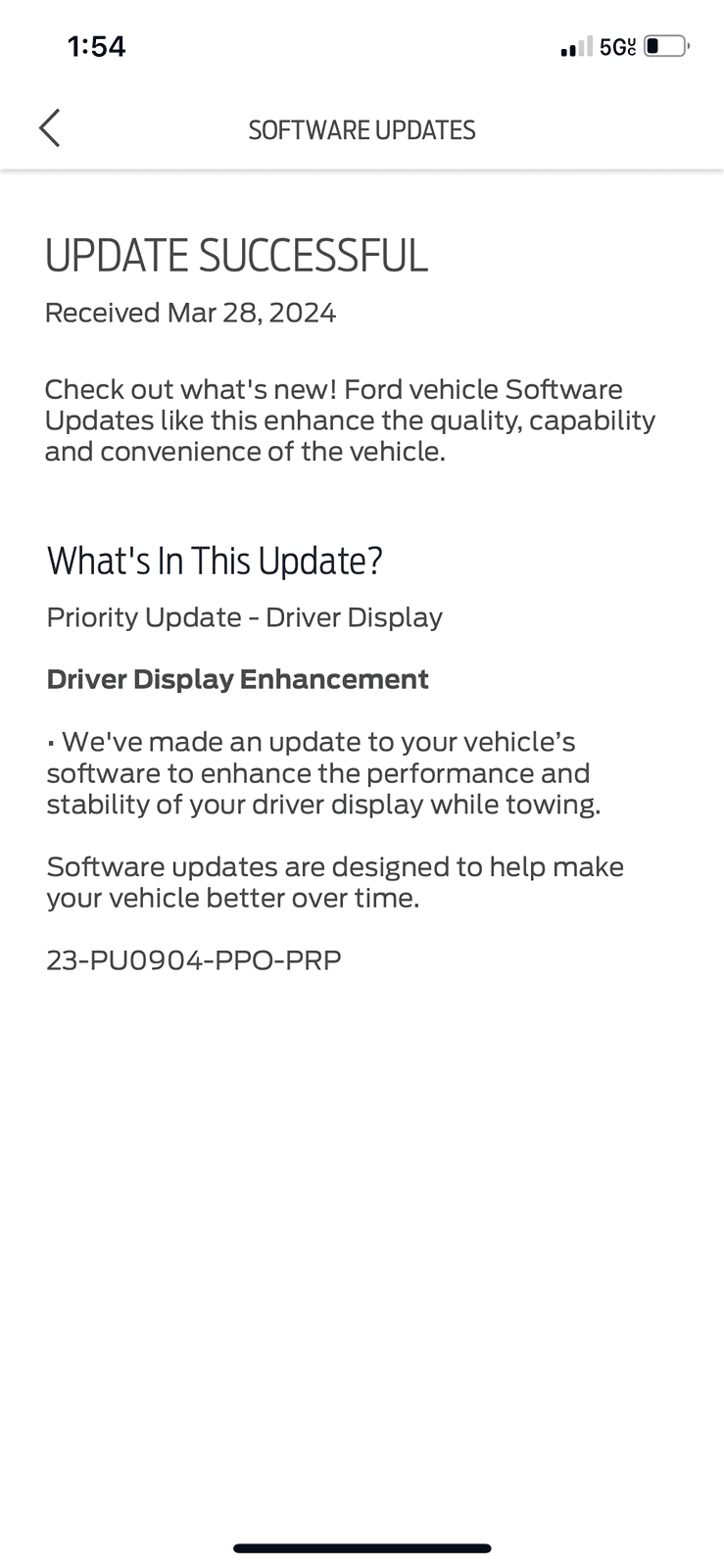 Ford F-150 OTA Update - 23-PU0904-PPO-PRP IMG_5680