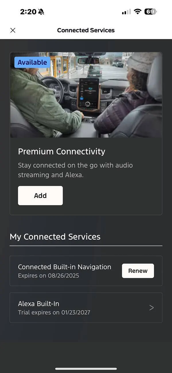 Ford F-150 navigation subscription running out   cant sign in IMG_5732
