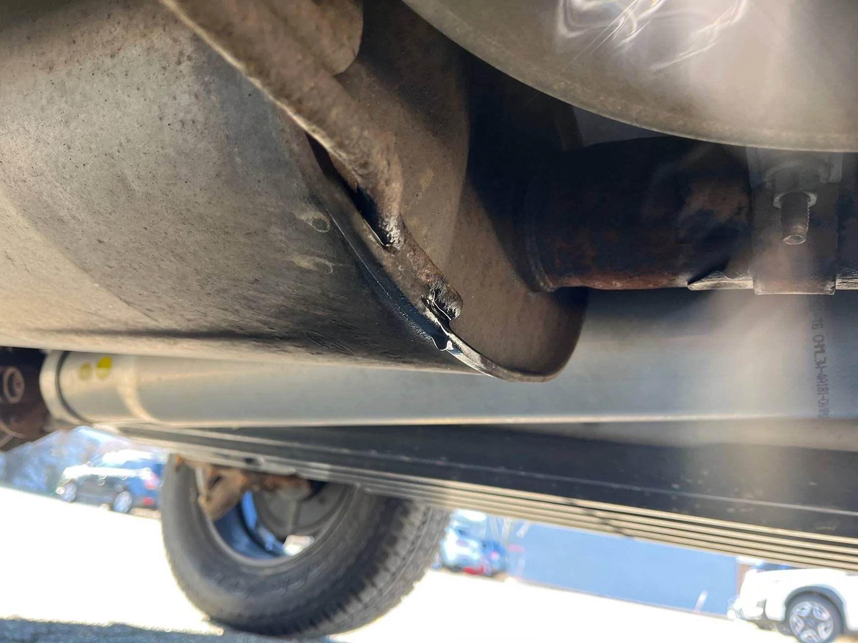 Ford F-150 Water dripping from front of muffler during generator mode operation IMG_5D811E4E-B3E4-481A-ABAB-2DBE57FC6032