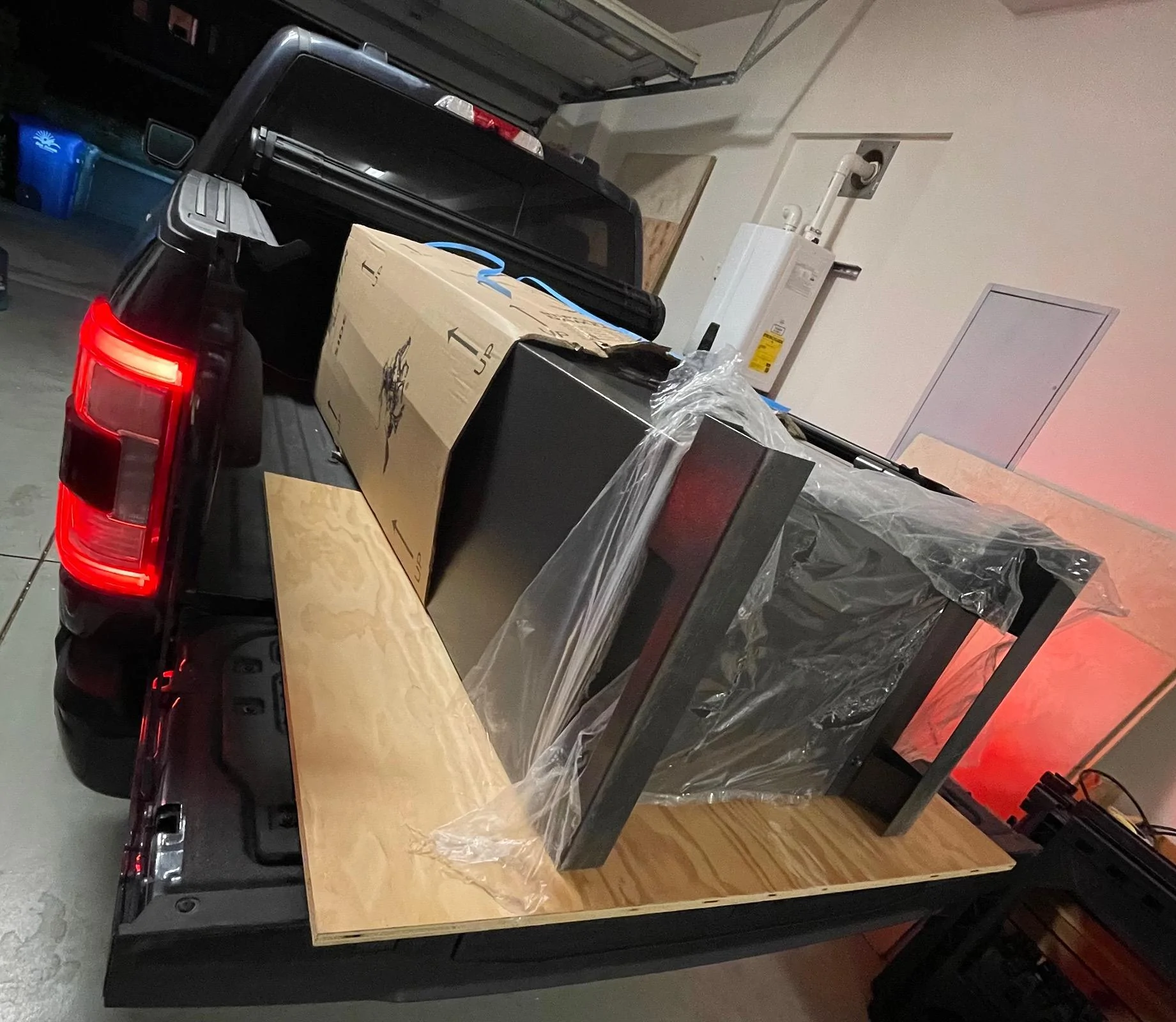 Ford F-150 Loading/unloading a 450 lbs safe from truck bed IMG_6063