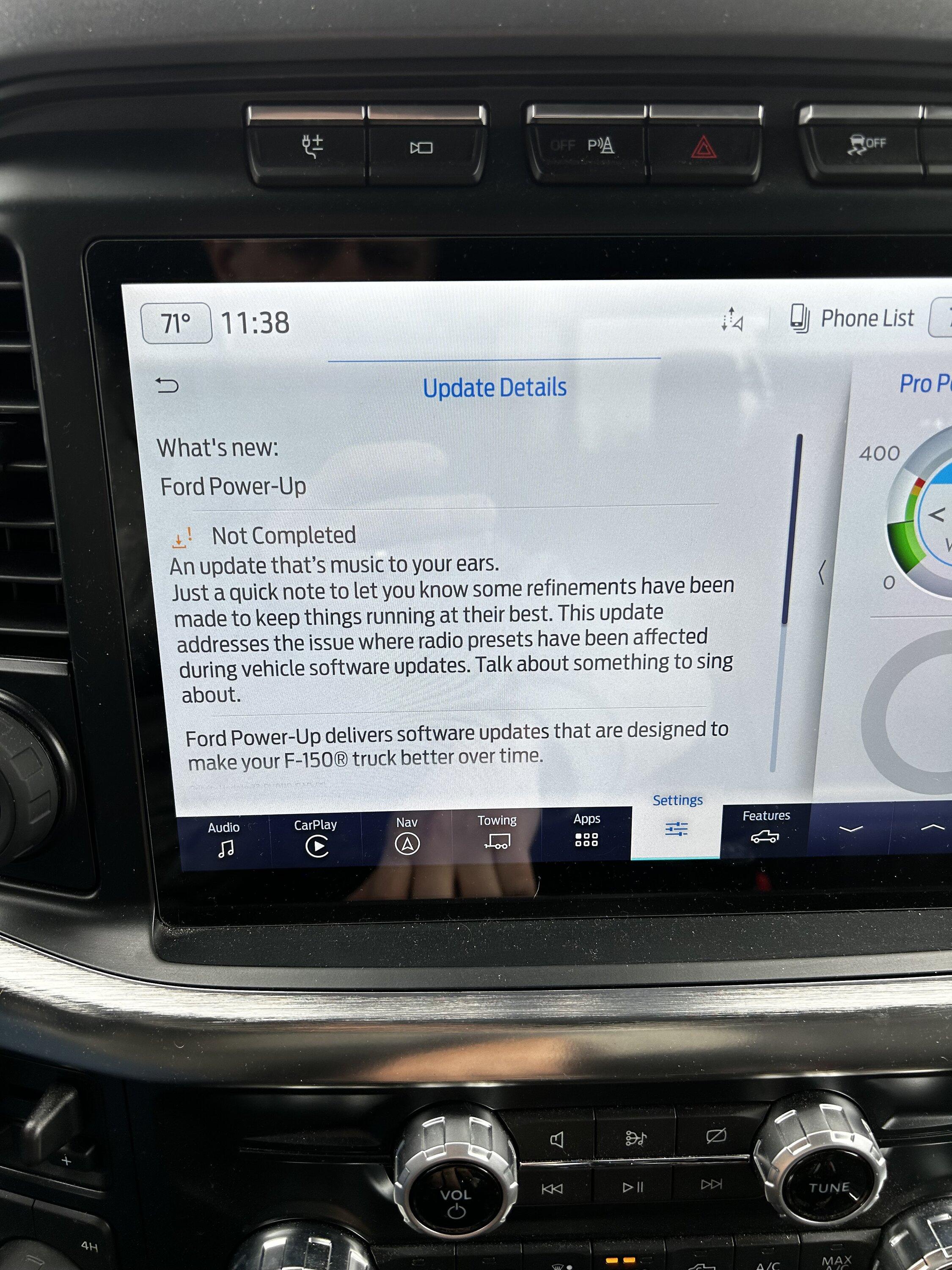 Ford F-150 Update stuck? IMG_6231