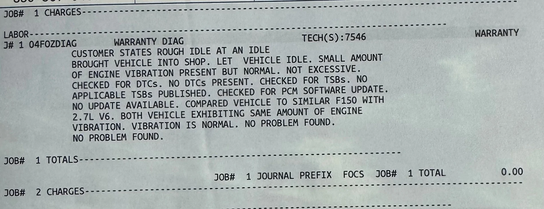 Ford F-150 2023 F150 / 2.7 L Ecoboost Rough Idle IMG_6256
