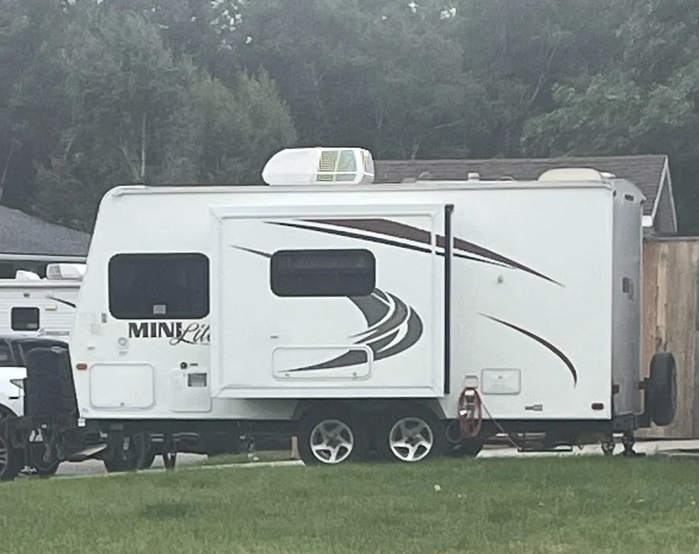 Ford F-150 Towing pop up camper compared to travel trailer IMG_6369