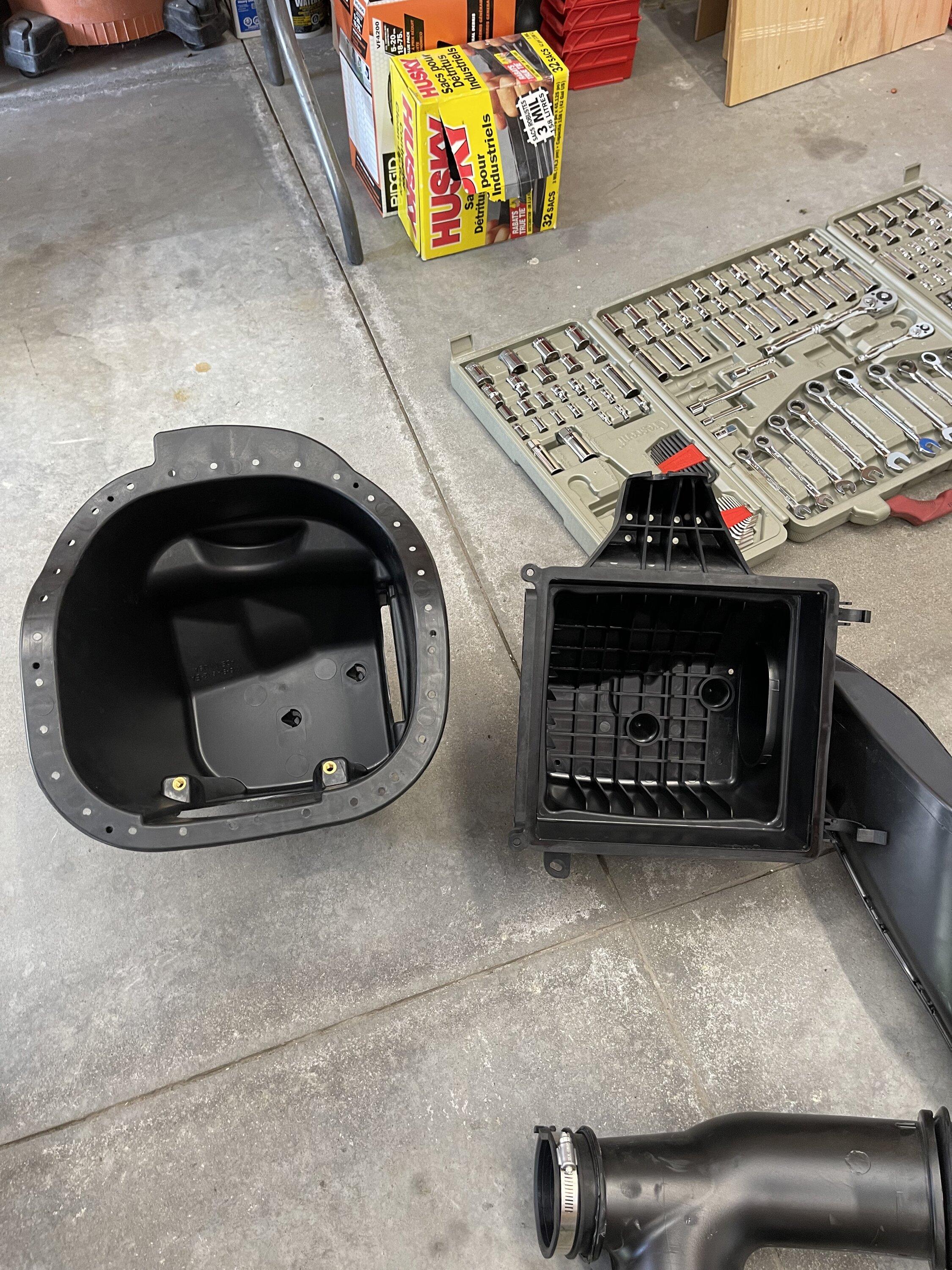 Ford F-150 Roush intake installed on 2023 PowerBoost Platinum IMG_6424