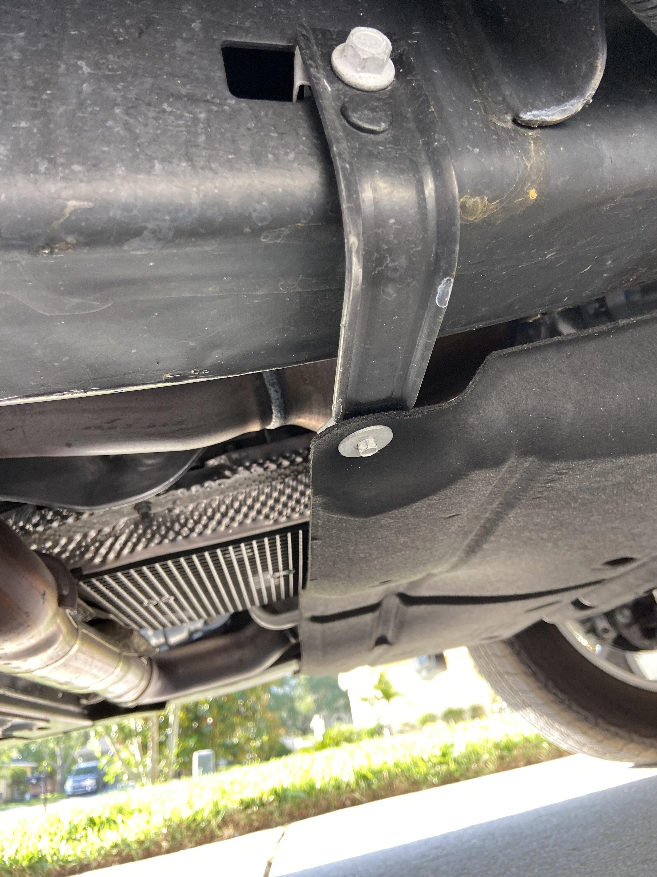 Ford F-150 Factory catalytic converter protection IMG_6491