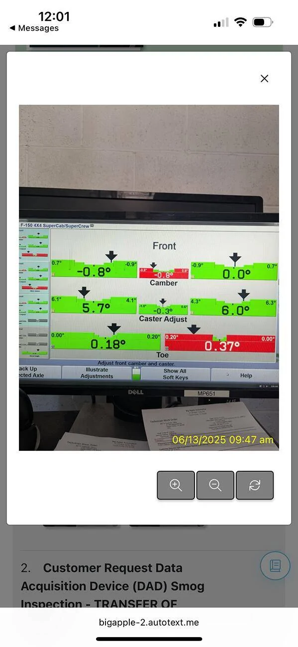 Ford F-150 ADAS recalibration Req’d due to leveling kit? IMG_6684