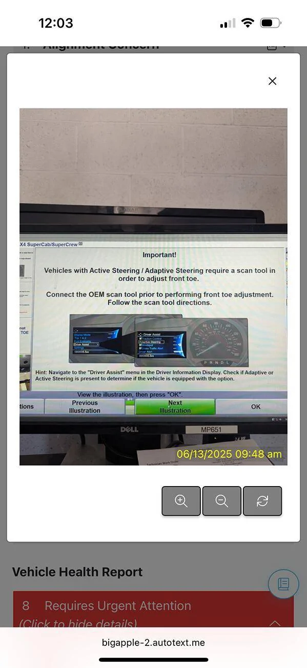 Ford F-150 ADAS recalibration Req’d due to leveling kit? IMG_6686