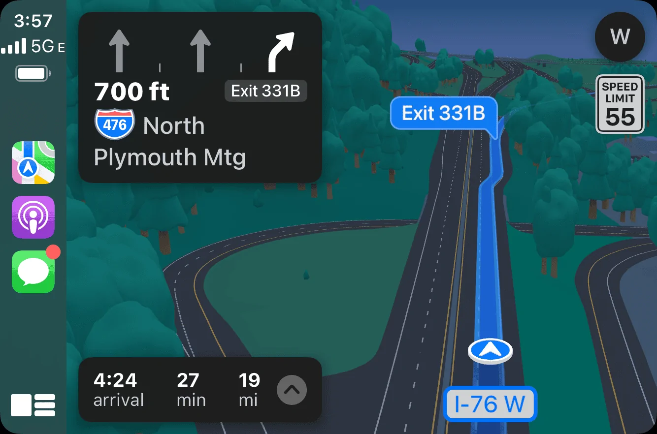 Ford F-150 CarPlay Apple Maps updated visuals IMG_6838