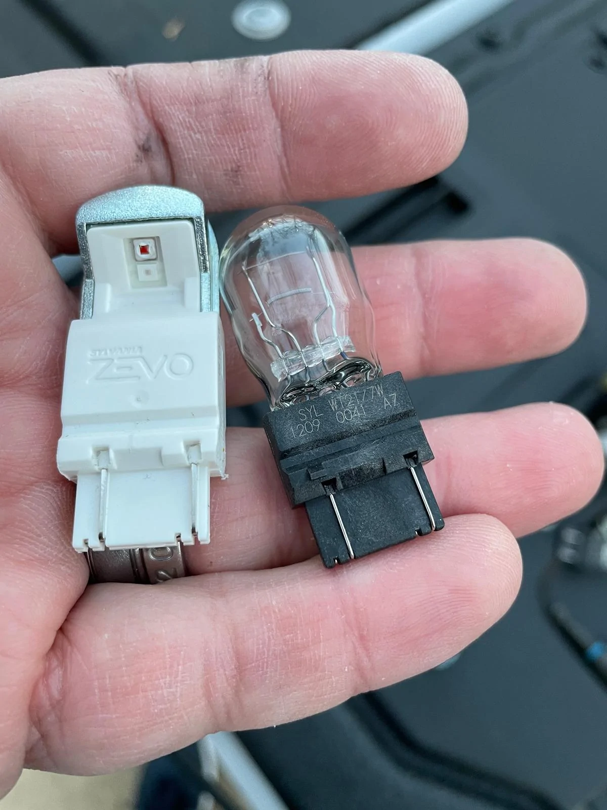 Ford F-150 2024 OEM F-150 LED Tail Lights retrofit install on a 21-23 IMG_6857