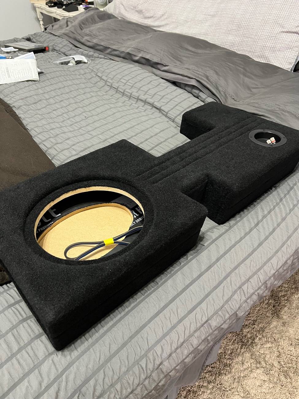 Ford F-150 Looking for consumer experience of MTI Behind Seat Sub Box IMG_7073