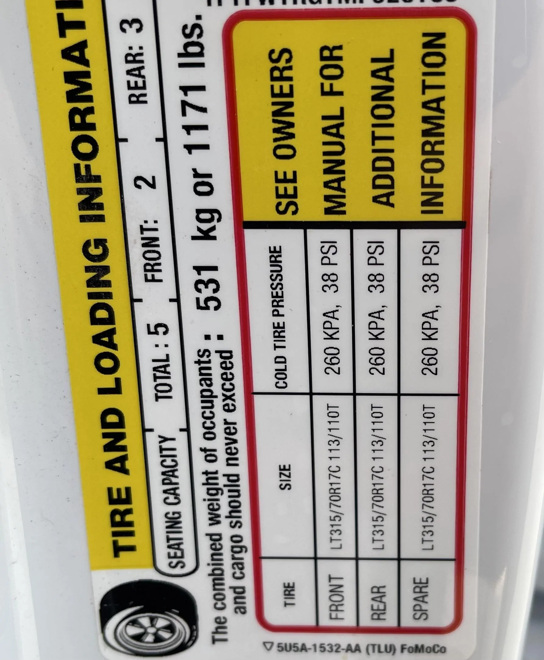 Ford F-150 Who has the “lowest” payload? IMG_7124