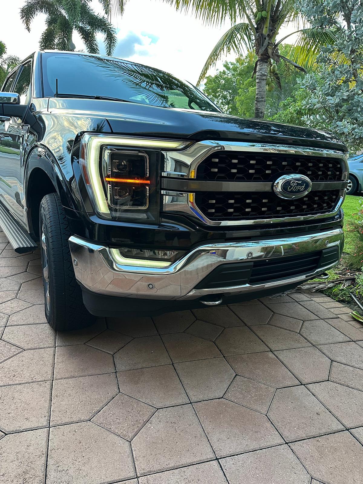 Ford F-150 DRL LED Bar brightness boosted using Forscan IMG_7218