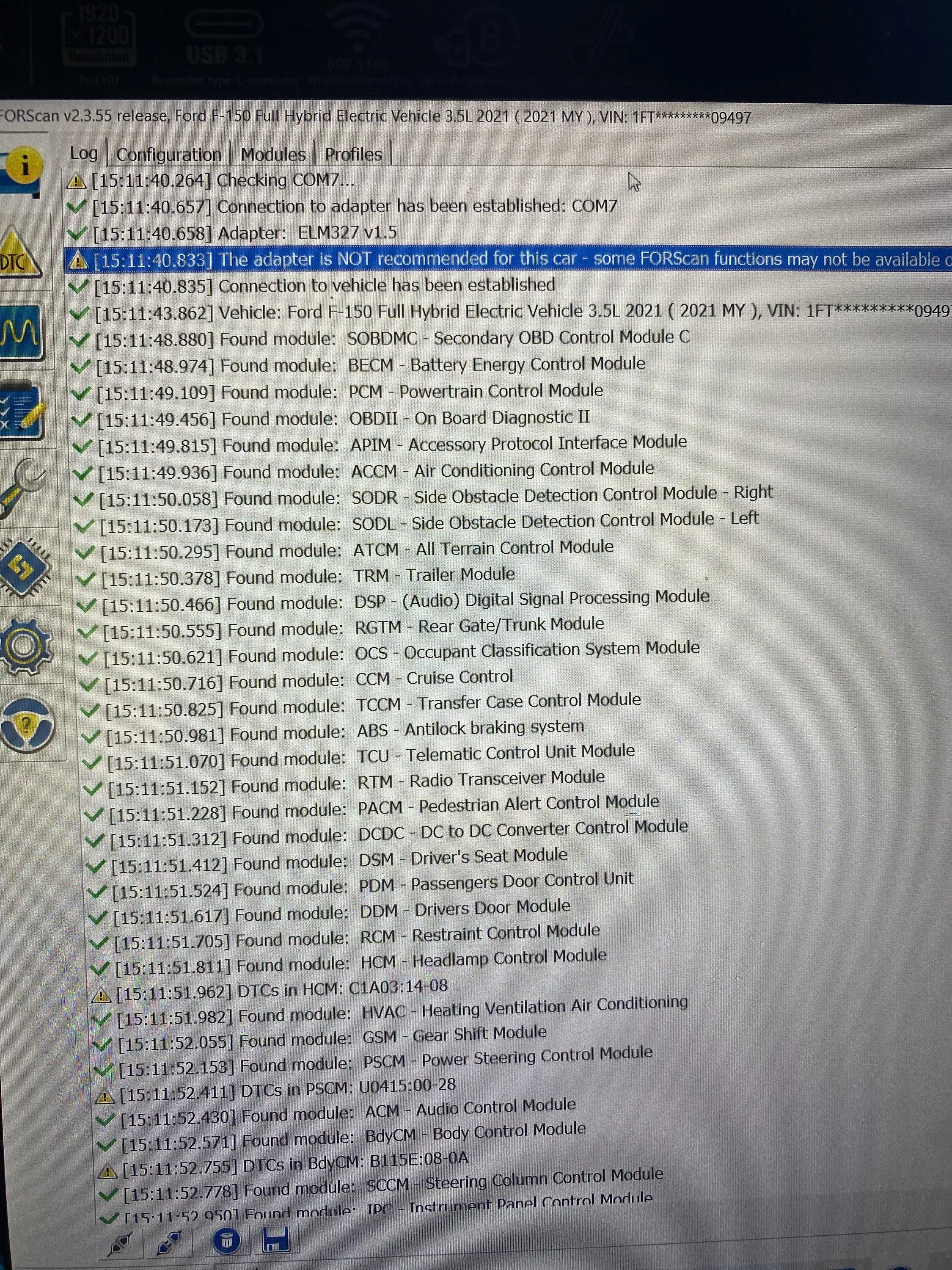 Ford F-150 ELM 27 for Forscan IMG_7220