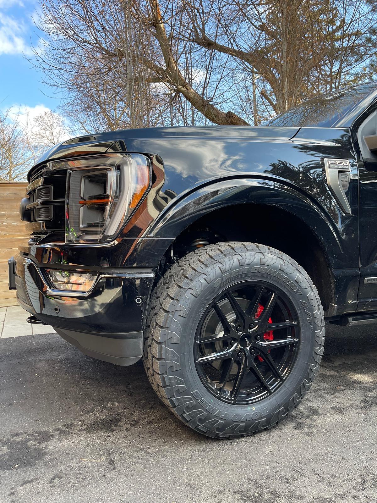 Ford F-150 Eibach Pro-Truck Stage 2R Coilover Level Kit installed on 2023 F-150 IMG_7268