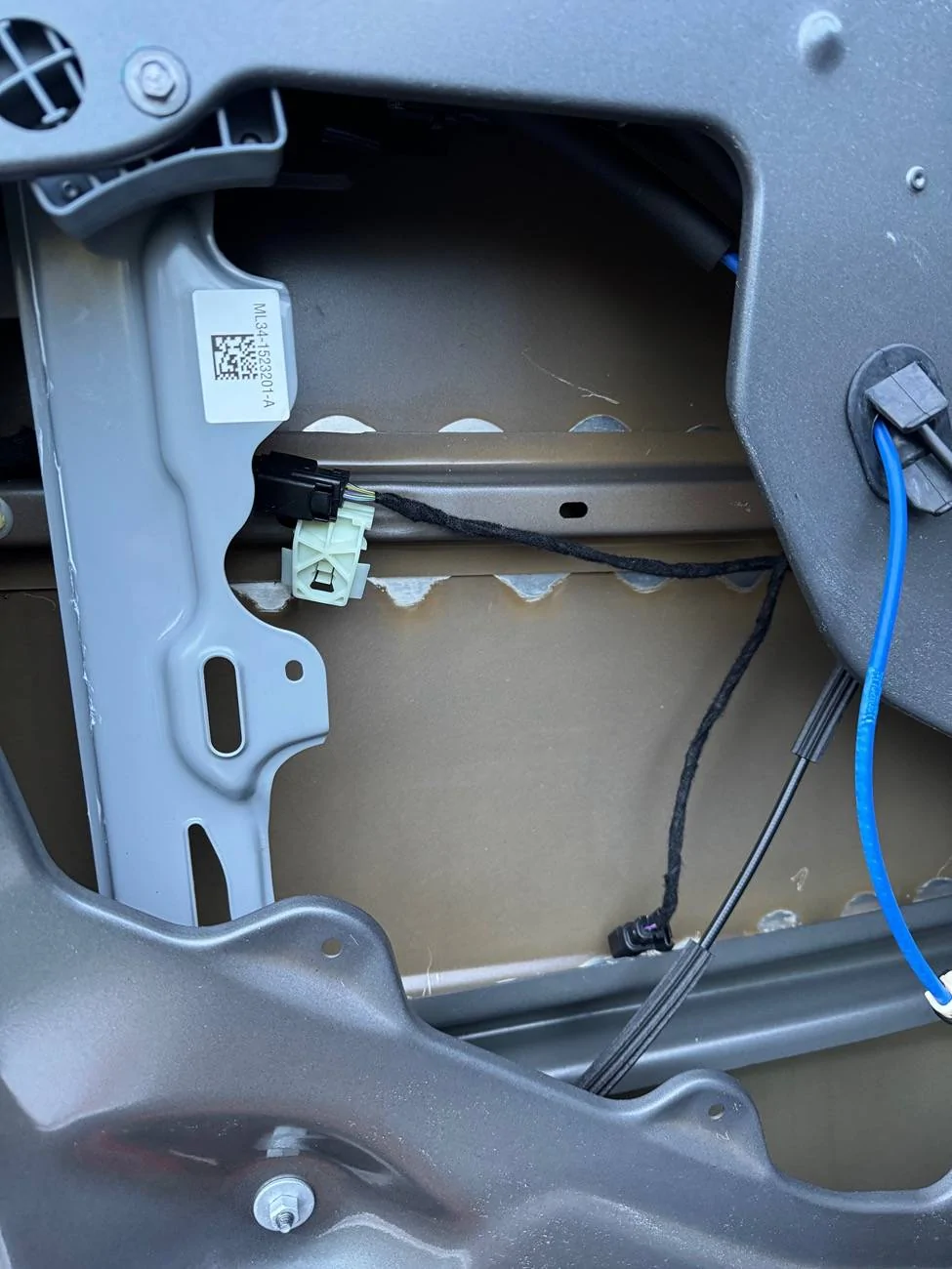 Ford F-150 Open Cell Acoustic Foam Tiles Behind Speakers IMG_7334