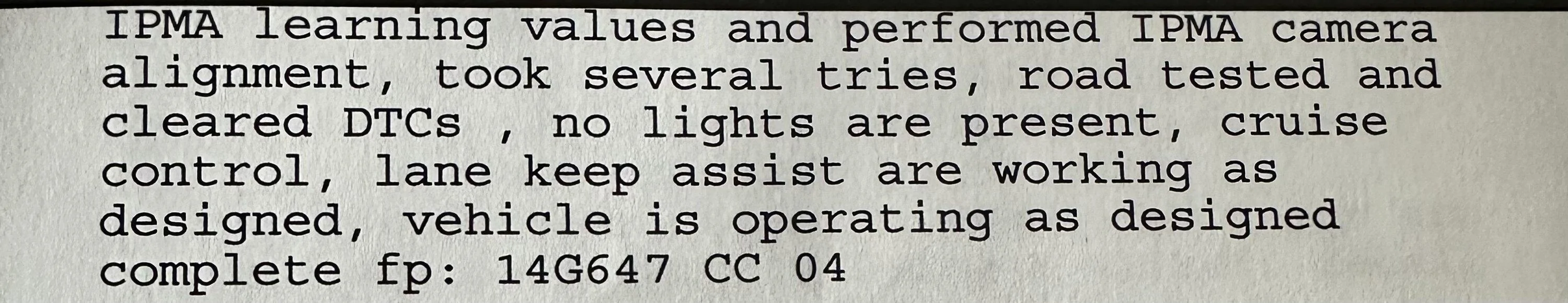 Ford F-150 Front Camera Fault, Pre-Collision Assist and Adaptive Cruise not Available IMG_7389