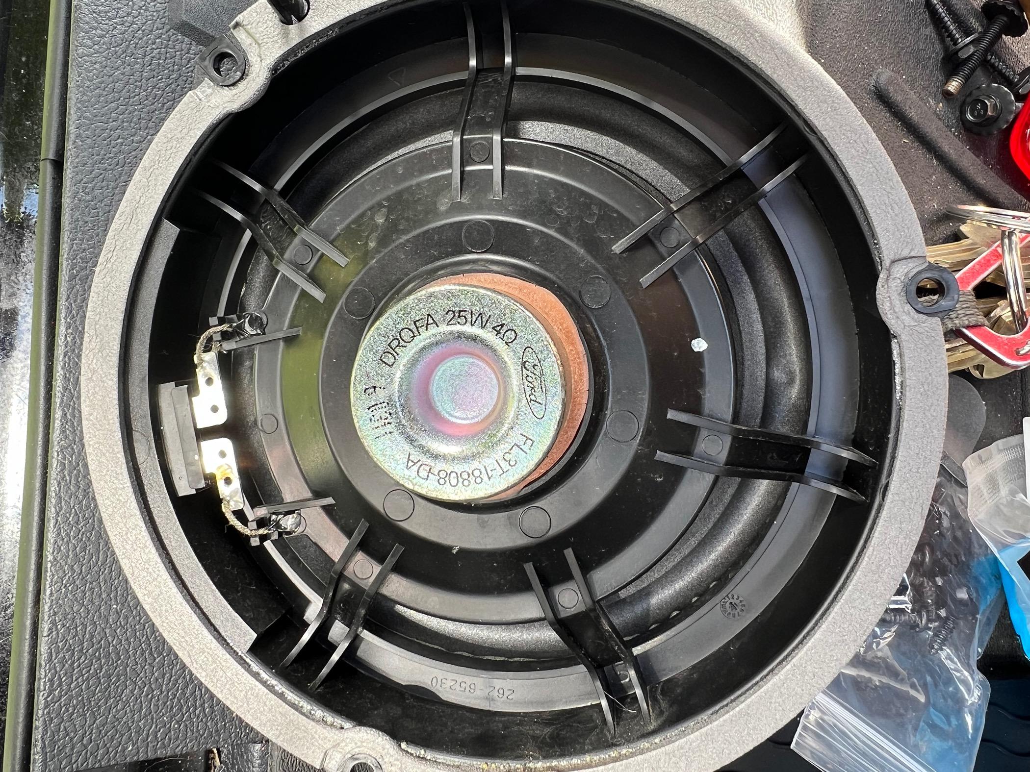 Ford F-150 Update: Blown rear speaker 2021 B&O system IMG_7420