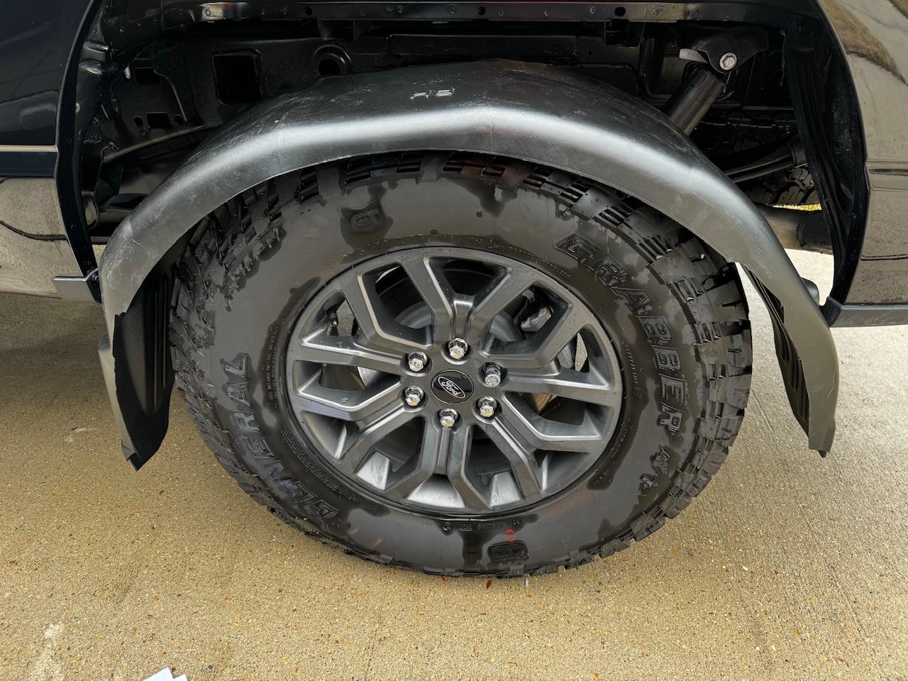 Ford F-150 Installed wheel well liners on Tremor IMG_7433