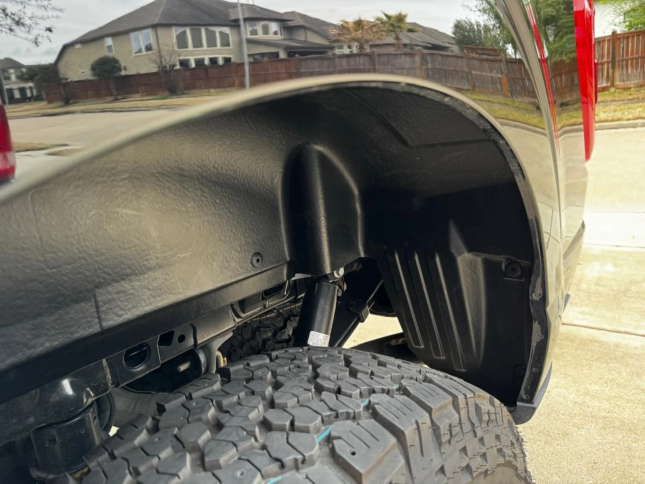 Ford F-150 Installed wheel well liners on Tremor IMG_7438