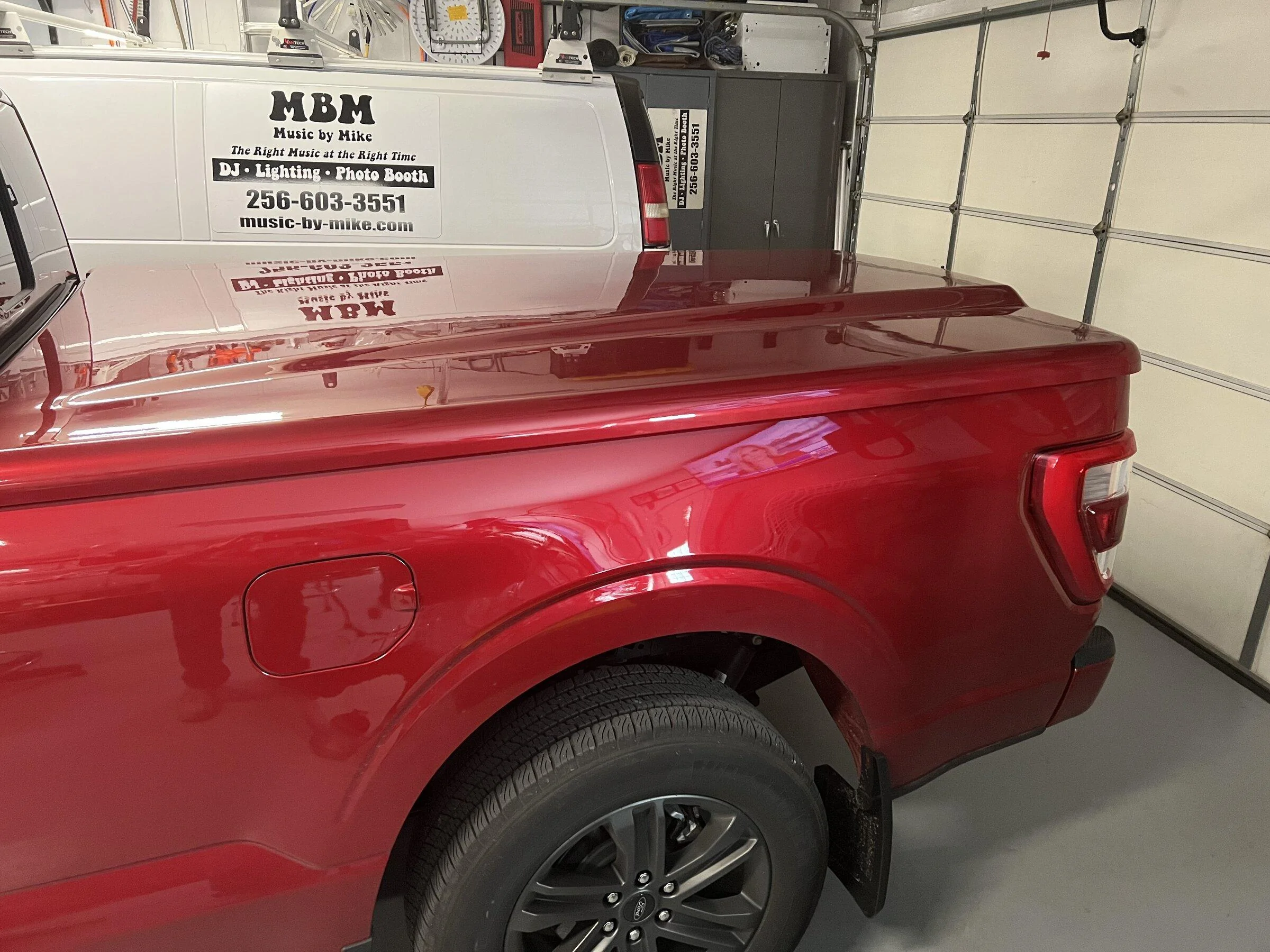 Ford F-150 Installed color matched paint bed Bed Cover and Bed Rug IMG_7501